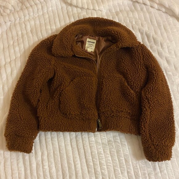 🧸 Oversized Teddy Sherpa Coat from Vintage Garage - Picture 1 of 5